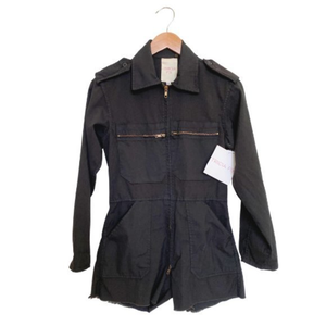 TRICIA FIX‎ Charcoal NWT Long Sleeve Utility Airsuit /Jumpsuit Romper Size 1